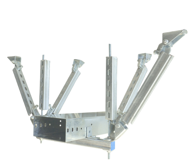 电缆桥架侧纵双向抗震支吊架